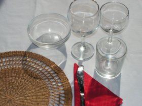 Domácí stolování – sklo